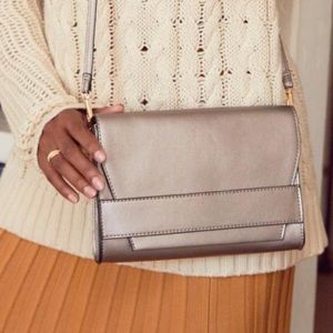 Summer and Rose Celine Crossbody Bag in Steel